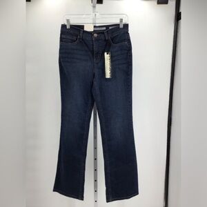 JNY Jones New York Jeans Bootcut Leg Women's 8S Blue Mid Rise Dark Stone